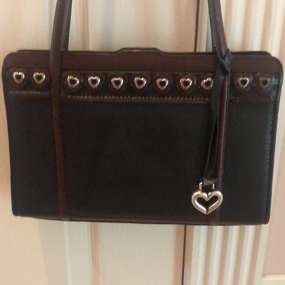 Brighton gorgeous black an brown bag good used condition - Picture 9 of 10